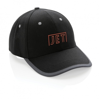 Logotrade corporate gift image of: Impact AWARE™ Brushed rcotton 6 panel contrast cap 280gr