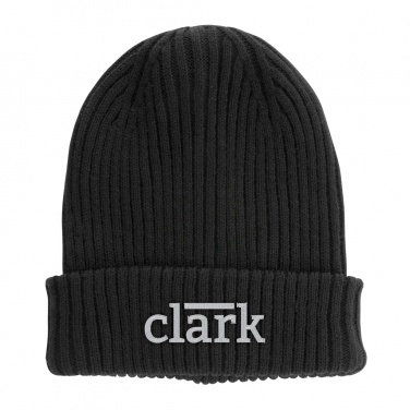 Logo trade promotional giveaways picture of: Impact AWARE™  Polylana® double knitted beanie