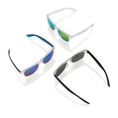 Logotrade promotional gift picture of: Gleam RCS recycled PC mirror lens sunglasses