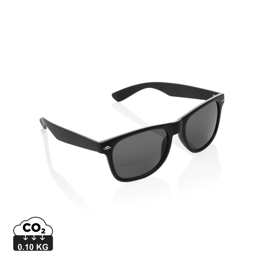 Logo trade promotional gift photo of: GRS recycled PC plastic sunglasses