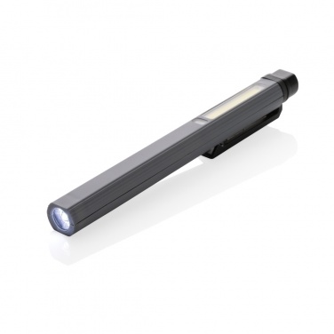 Logo trade promotional merchandise image of: Gear X RCS recycled plastic USB rechargeable pen light