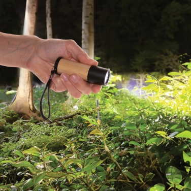 Logotrade business gifts photo of: Bamboo and RCS certfied recycled plastic torch