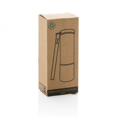 Logotrade promotional gifts photo of: Bamboo and RCS certfied recycled plastic torch