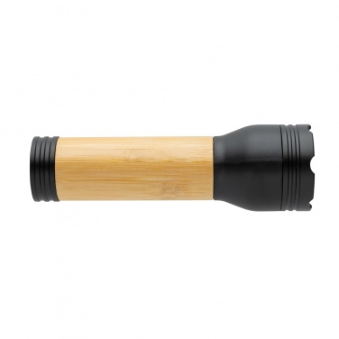 Logo trade promotional giveaway photo of: Lucid 3W RCS certified recycled plastic & bamboo torch