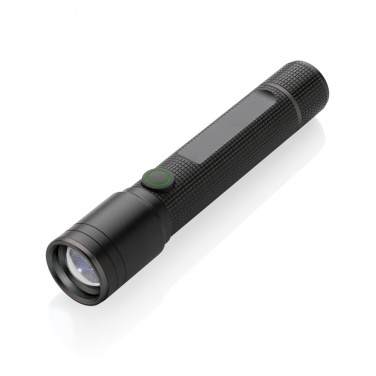Logo trade corporate gifts picture of: Gear X RCS recycled aluminum USB-rechargeable torch