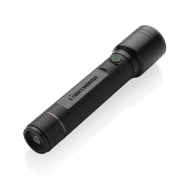 Logotrade promotional product picture of: Gear X RCS recycled aluminum USB-rechargeable torch large