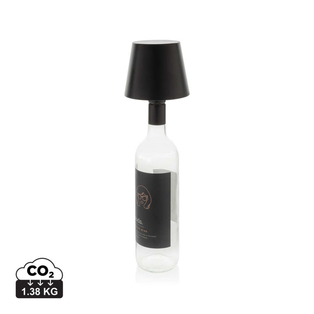 Logo trade promotional item photo of: BottleGlow RCS recycled plastic bottle lamp