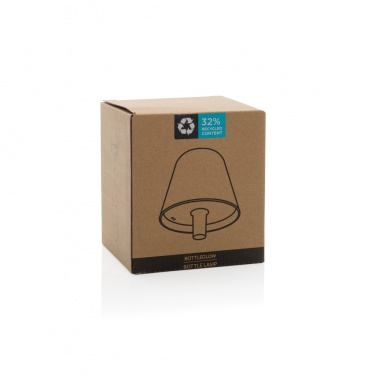 Logo trade corporate gifts image of: BottleGlow RCS recycled plastic bottle lamp