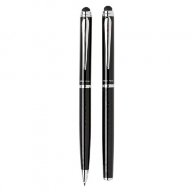 Logo trade promotional giveaways picture of: Swiss Peak deluxe pen set