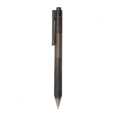 Logotrade advertising product picture of: X9 frosted pen with silicone grip