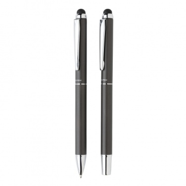 Logo trade promotional gifts image of: Swiss Peak deluxe pen set in PU pouch