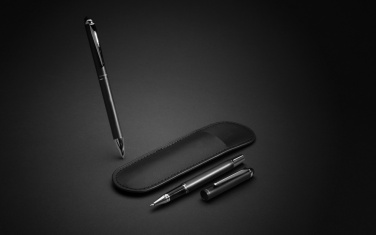 Logotrade corporate gift picture of: Swiss Peak deluxe pen set in PU pouch