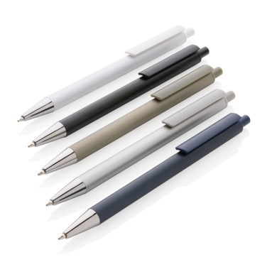 Logo trade promotional giveaways picture of: Amisk RCS certified recycled aluminum pen