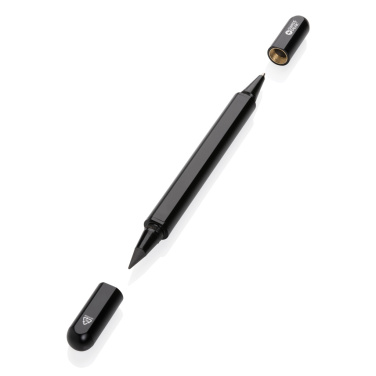 Logotrade advertising products photo of: Swiss Peak Storm RCS recycled aluminum dual tip pen