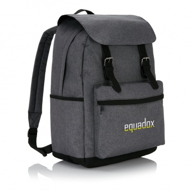Logo trade promotional merchandise picture of: Laptop backpack with magnetic buckle straps