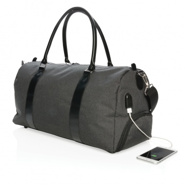 Logo trade promotional product photo of: Weekend bag with USB A output