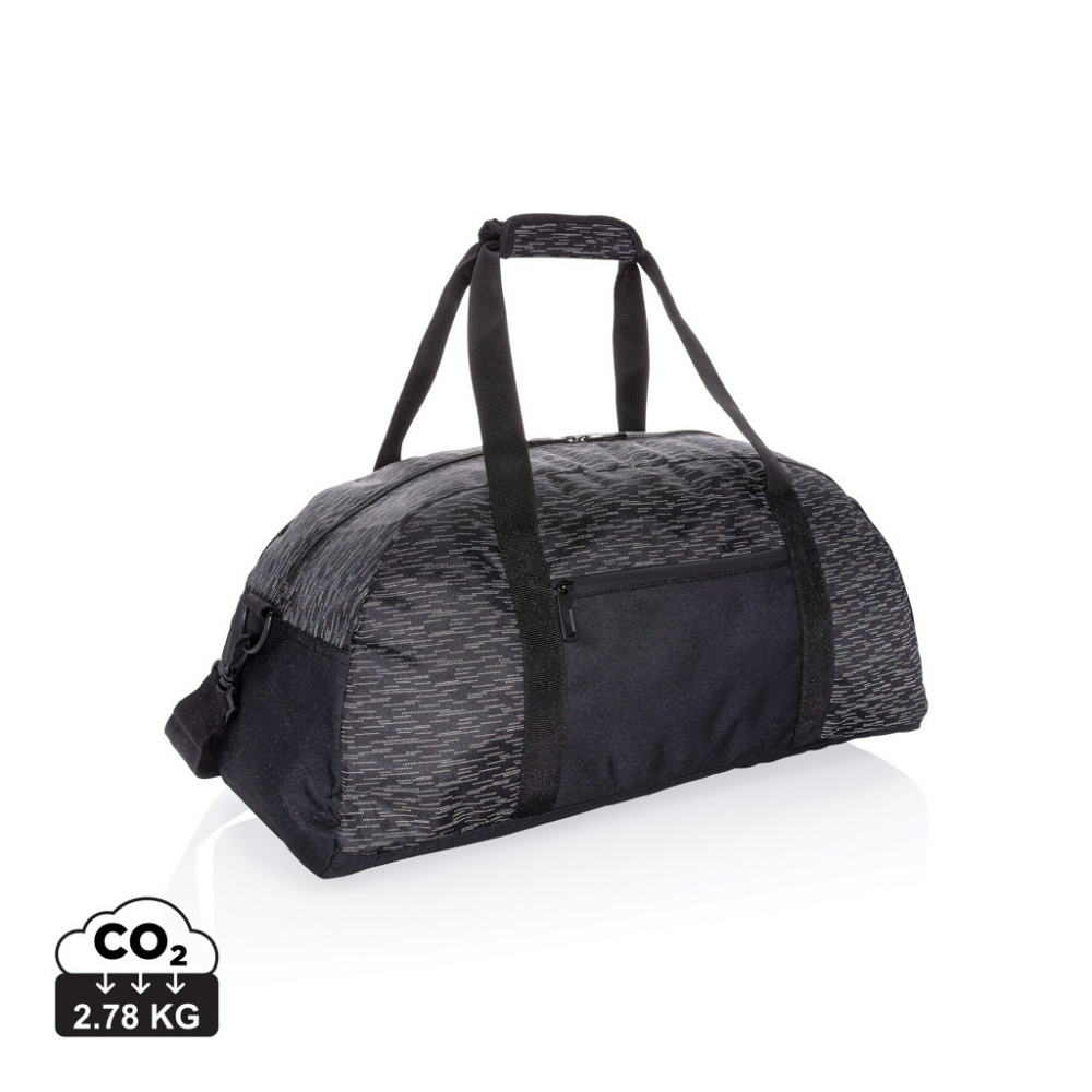 Logo trade promotional product photo of: AWARE™ RPET Reflective weekend bag
