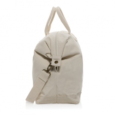 Logo trade advertising product photo of: Kezar AWARE™ 500 gsm recycled canvas deluxe weekend bag