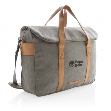 Logo trade advertising product photo of: Canvas laptop bag PVC free