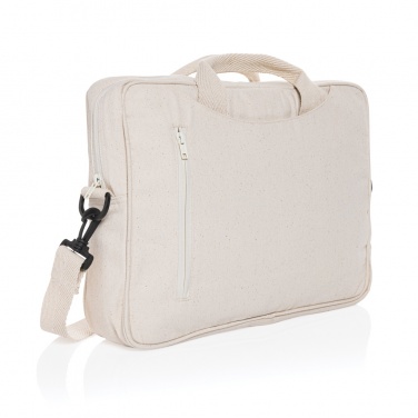 Logo trade promotional items image of: Laluka AWARE™ recycled cotton 15.4 inch laptop bag