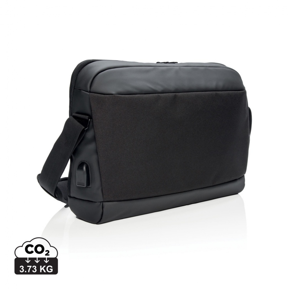 Logo trade advertising product photo of: Madrid RFID USB 15.6" laptop bag PVC free