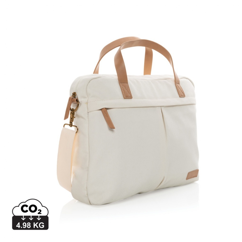 Logotrade promotional item picture of: Impact AWARE™ 16 oz. recycled canvas laptop bag