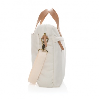 Logo trade promotional giveaways picture of: Impact AWARE™ 16 oz. recycled canvas laptop bag