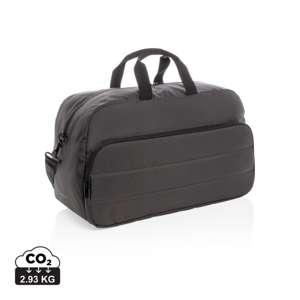Logo trade business gifts image of: Impact AWARE™ RPET weekend duffel