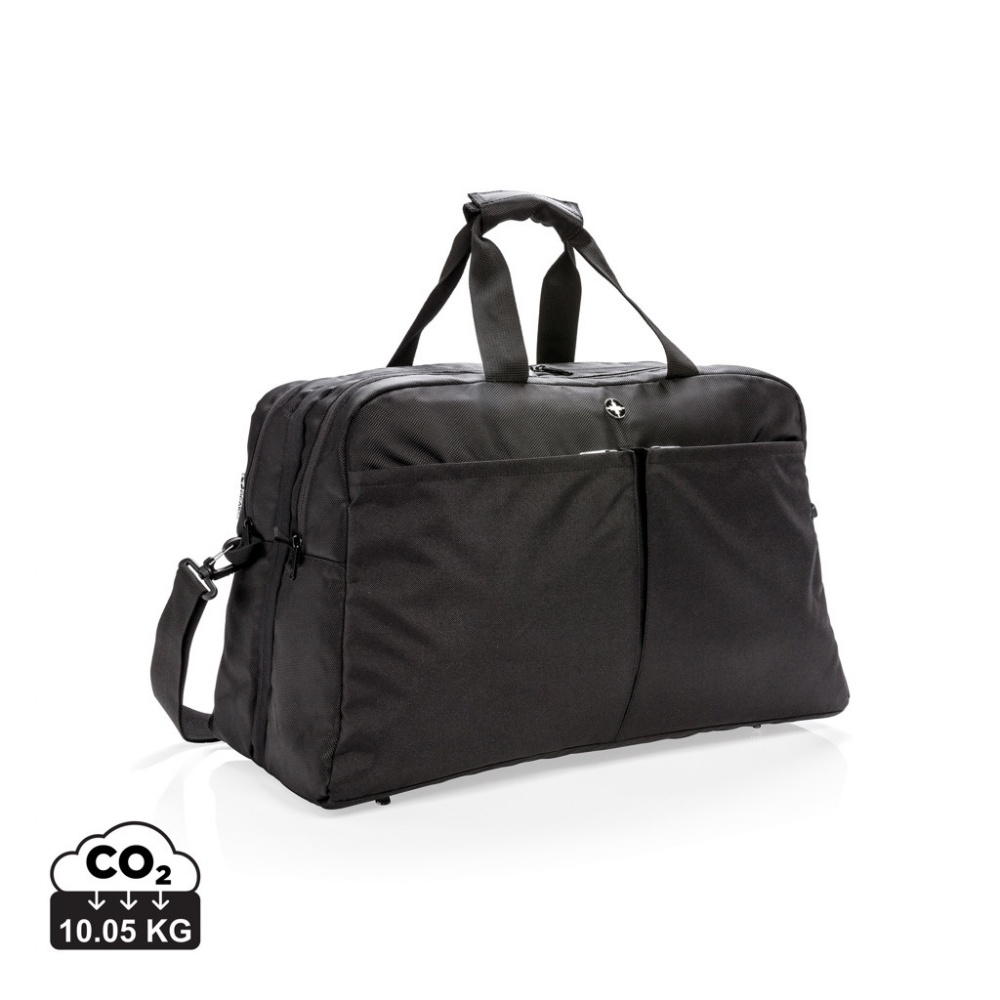 Logotrade corporate gifts photo of: Swiss Peak RFID duffle with suitcase opening