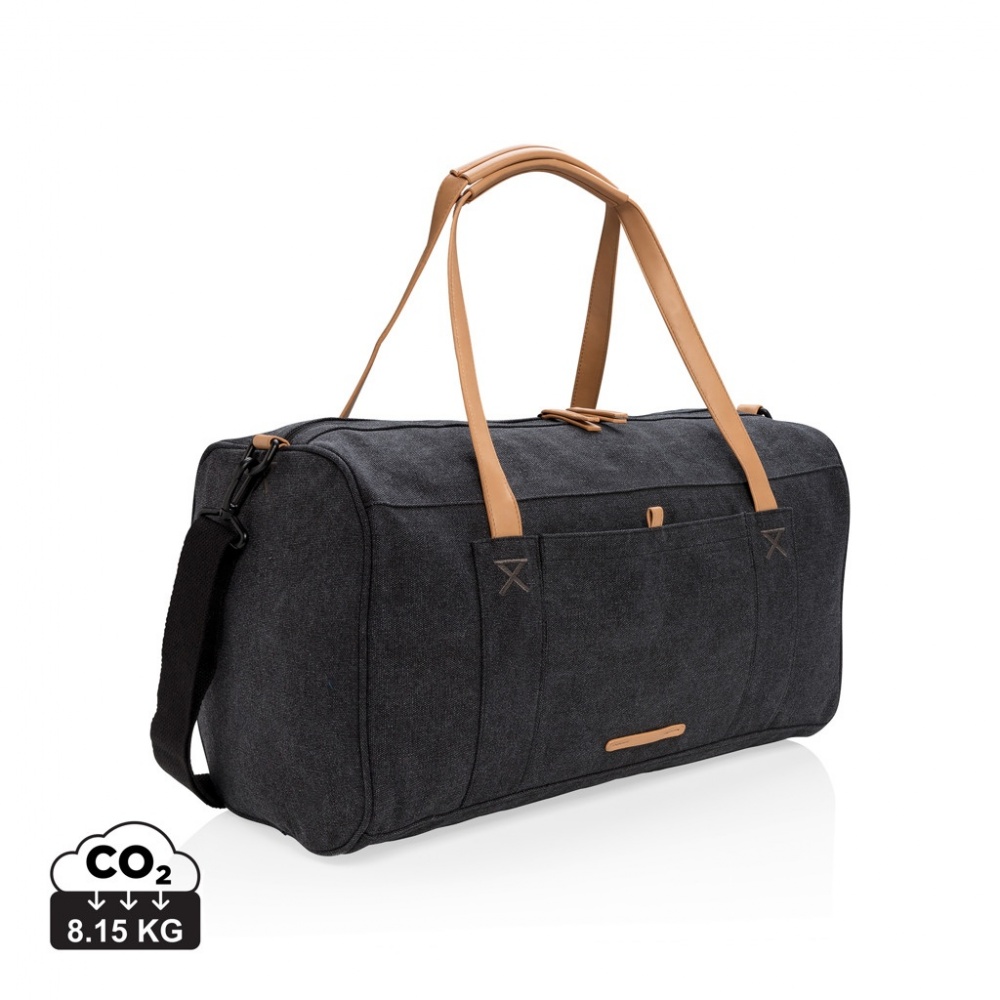 Logotrade corporate gift image of: Canvas travel/weekend bag PVC free