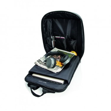 Logo trade promotional merchandise photo of: Madrid anti-theft RFID USB laptop backpack PVC free
