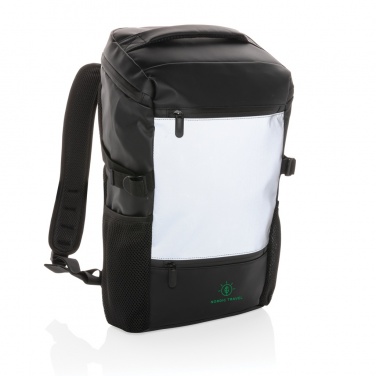 Logotrade promotional merchandise photo of: PU high visibility easy access 15.6" laptop backpack