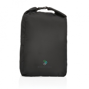Logo trade promotional gifts picture of: Impact AWARE™ RPET lightweight rolltop backpack