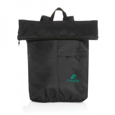 Logo trade promotional product photo of: Dillon AWARE™ RPET lightweight foldable backpack