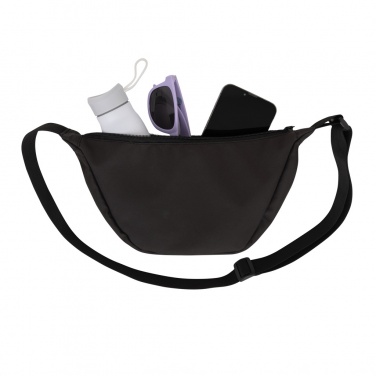 Logo trade corporate gifts picture of: Crescent AWARE™ RPET half moon sling bag