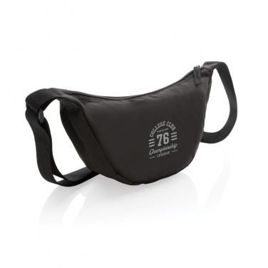 Logo trade business gift photo of: Crescent AWARE™ RPET half moon sling bag