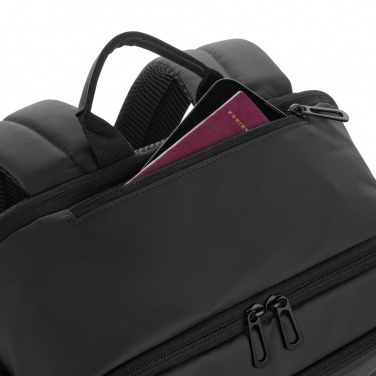 Logo trade promotional item photo of: Armond AWARE™ RPET 15.6 inch deluxe laptop backpack
