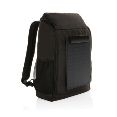 Logotrade advertising product image of: Pedro AWARE™ RPET deluxe backpack with 5W solar panel