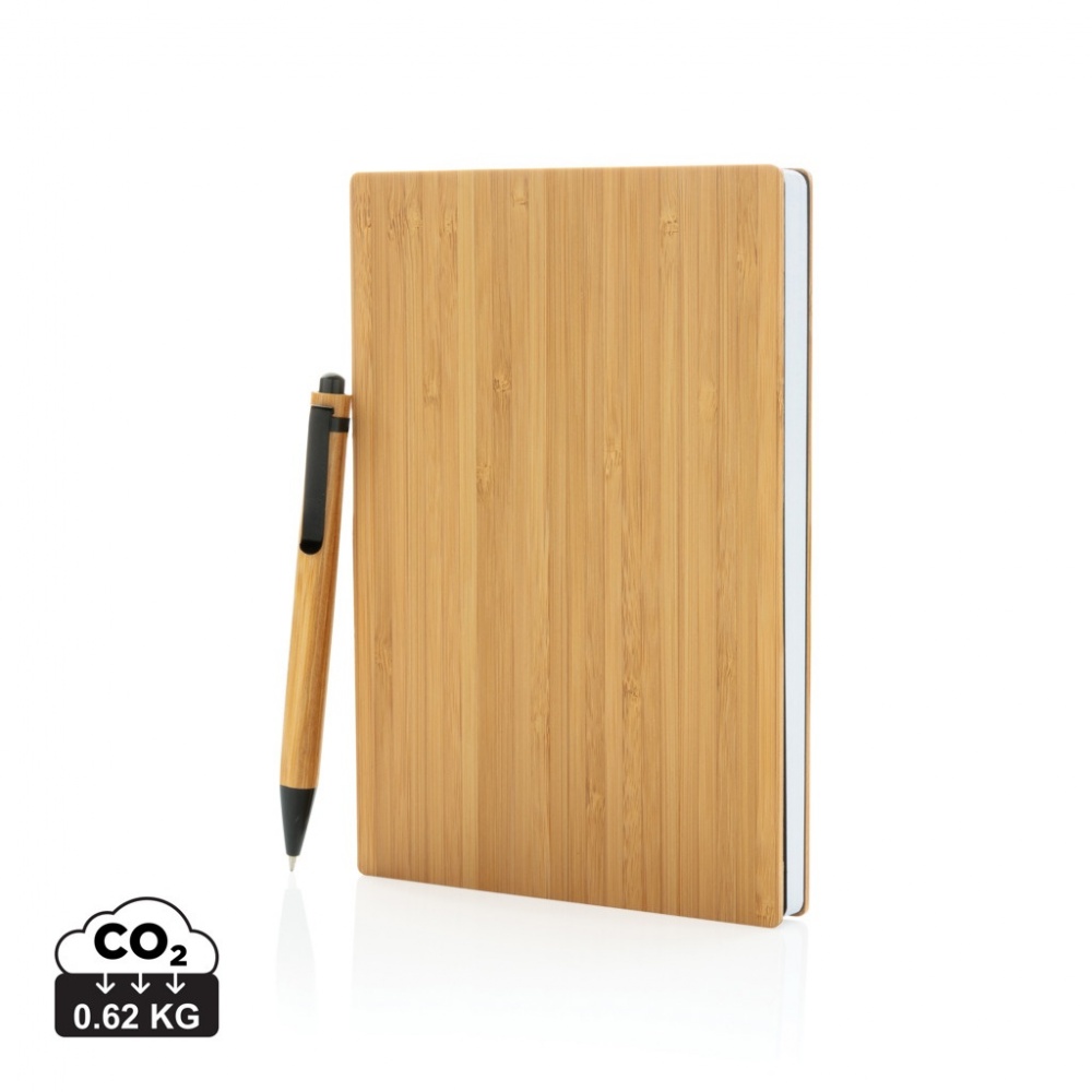 Logotrade corporate gifts photo of: A5 Bamboo notebook & pen set