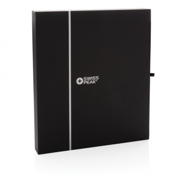 Logo trade promotional gifts picture of: Swiss Peak deluxe A5 notebook and pen set