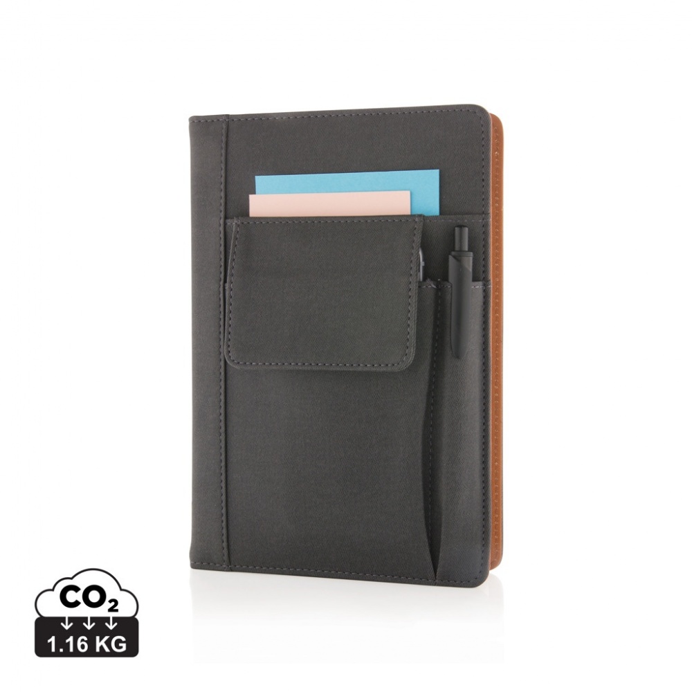 Logotrade promotional gift picture of: Notebook with phone pocket