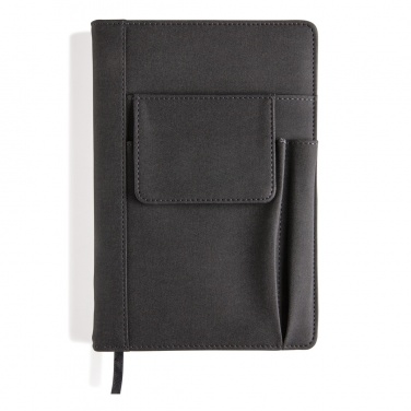 Logo trade promotional gifts image of: Notebook with phone pocket