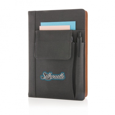 Logo trade promotional giveaway photo of: Notebook with phone pocket