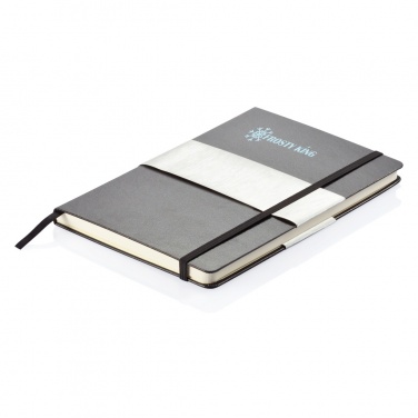Logo trade promotional merchandise picture of: Deluxe hardcover A5 notebook