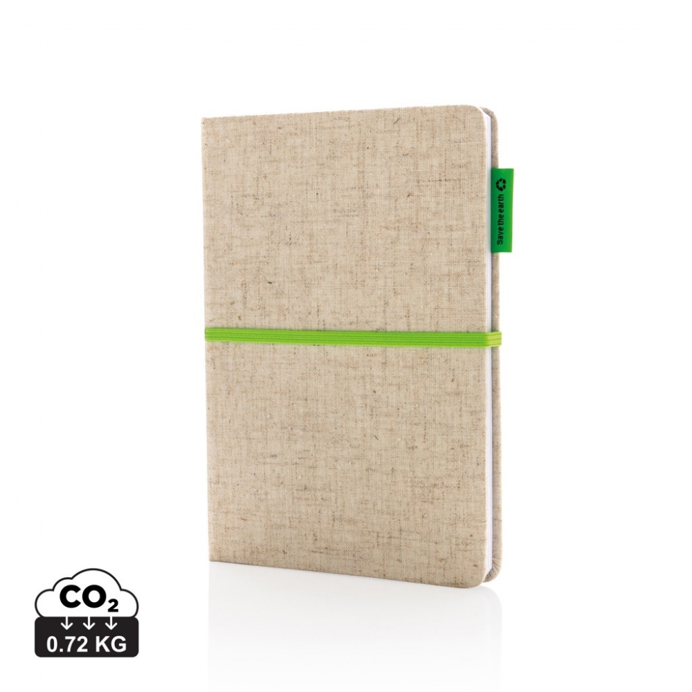 Logotrade promotional merchandise picture of: A5 jute notebook