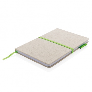 Logo trade corporate gifts image of: A5 jute notebook