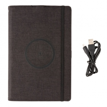 Logotrade promotional item image of: Air 5W wireless charging refillable journal cover A5