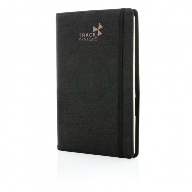 Logo trade promotional products image of: Air 5W wireless charging refillable journal cover A5