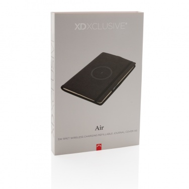 Logotrade promotional product picture of: Air 5W wireless charging refillable journal cover A5