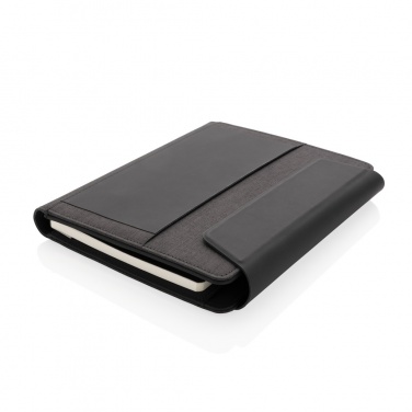 Logotrade promotional giveaways photo of: Fiko wireless charging A5 portfolio with powerbank
